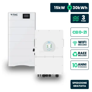 Combo MONDOGREEN inverter 15 kW e batteria 30,72 kWh - 12169-B