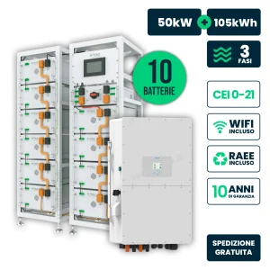 Combo MONDOGREEN inverter 50 kW e batteria 105 kWh - 12298
