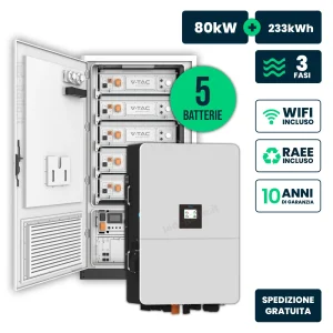 Combo MONDOGREEN inverter 80 kW e batteria 233 kWh - 12341