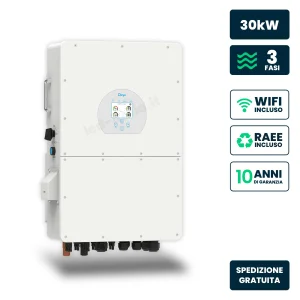 Inverter Ibrido Trifase HV Deye 30kW WiFi Bianco IP65