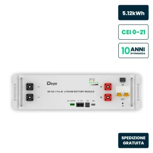 Batteria di accumulo Deye 5,12 kWh