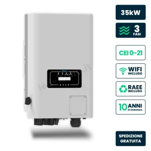Inverter Fotovoltaico di Stringa Trifase Deye 35kW 2 MPPT CEI 0-21 IP65