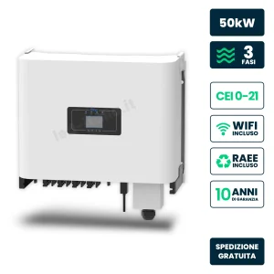 Inverter Fotovoltaico di Stringa Trifase Deye 50kW 4 MPPT CEI 0-21 IP65