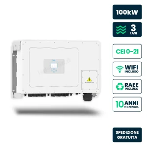 Inverter Fotovoltaico di Stringa Trifase Deye 100kW 6 MPPT CEI 0-21/0-16 IP65