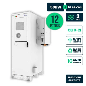 Combo MONDOGREEN inverter 50 kW e batteria 61,44 kWh - 22023