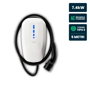 Wallbox Dazebox One 7.4kW Monofase 32A con RFID WiFi Bluetooth e Cavo Tipo 2 5m IP55
