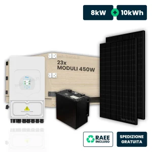 Kit fotovoltaico MONDOGREEN Casa 10,35 kWp con accumulo 10 kWh - 110A10R